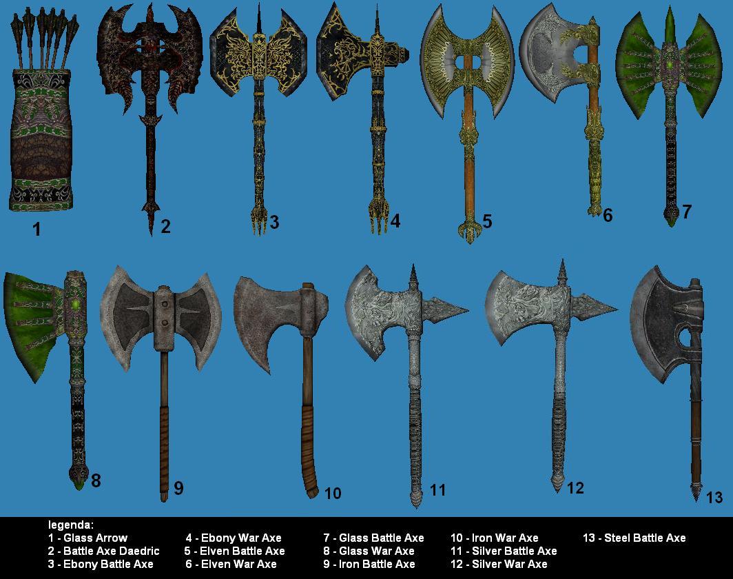 The Ebony Battle Axe (Number 3) is a beautiful ax. 